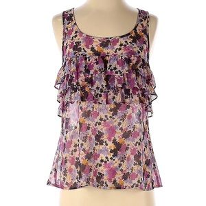 Express Women Purple Sleeveless Blouse